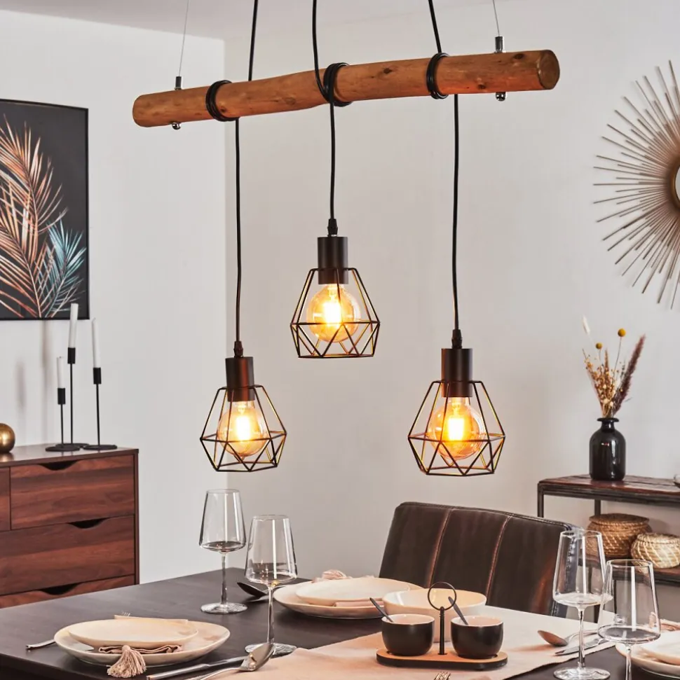 Suspension Seegaard Brun, 3 Lumieres
