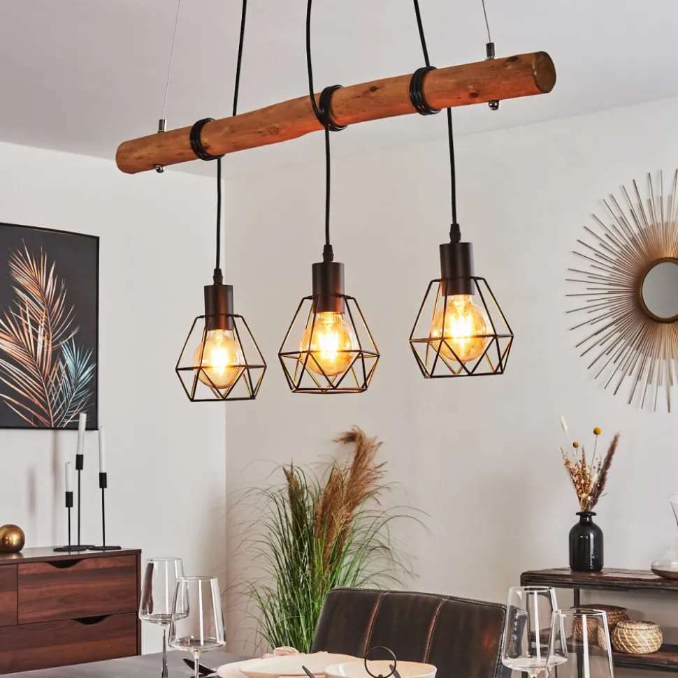 Suspension Seegaard Brun, 3 Lumieres