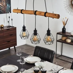 Suspension Seegaard Brun, 3 Lumieres