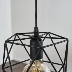 Suspension Seegaard Noir, 3 Lumieres