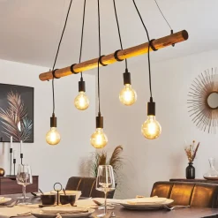 Suspension Seegaard Noir, 5 Lumieres