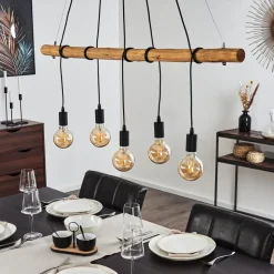 Suspension Seegaard Noir, 5 Lumieres