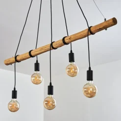 Suspension Seegaard Noir, 5 Lumieres