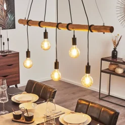 Suspension Seegaard Noir, 5 Lumieres