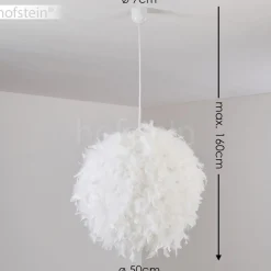 Suspension Skaulo Blanc, 1 Lumiere