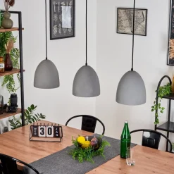 Suspension Stettler Noir, 3 Lumieres