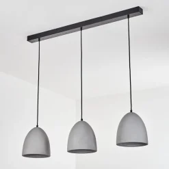 Suspension Stettler Noir, 3 Lumieres