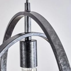 Suspension Tercel Brun Fonce, Nickel Mat, Noir, 3 Lumieres