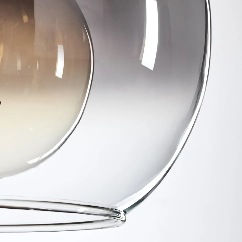 Suspension Verre 25 Cm Koyoto Clair, Fume, 1 Lumiere