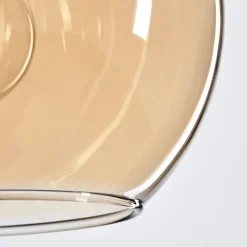 Suspension Verre 15 Cm Koyoto Ambre, 5 Lumieres