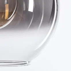 Suspension Verre 30 Cm Koyoto Clair, Fume, 1 Lumiere
