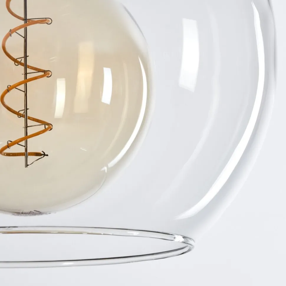 Suspension Verre 25 Cm Koyoto Clair, 1 Lumiere