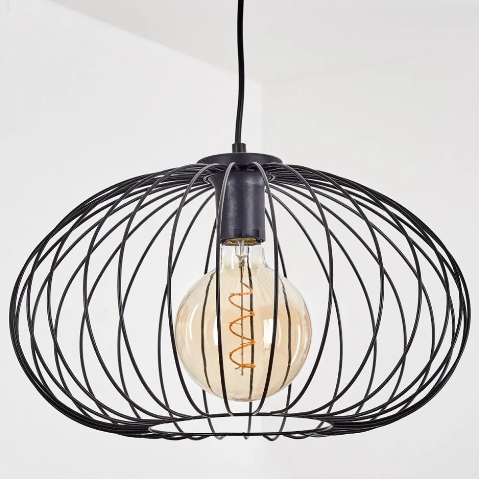 Suspension Vna Noir, 1 Lumiere