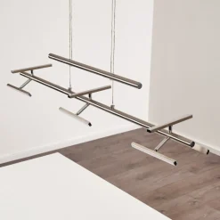 Suspension Windsor Led Chrome, Nickel Mat, 9 Lumieres