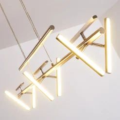 Suspension Windsor Led Chrome, Nickel Mat, 9 Lumieres
