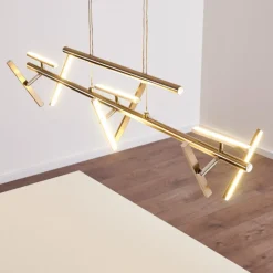 Suspension Windsor Led Chrome, Nickel Mat, 9 Lumieres