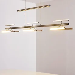 Suspension Windsor Led Chrome, Nickel Mat, 9 Lumieres