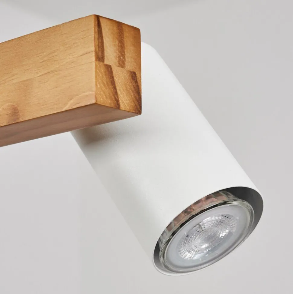 Suspension Zuoz Ecru, Blanc, 6 Lumieres