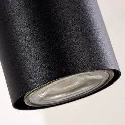 Suspension Zuoz Noir, 1 Lumiere