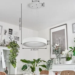 Suspensionareja Led Blanc, 1 Lumiere