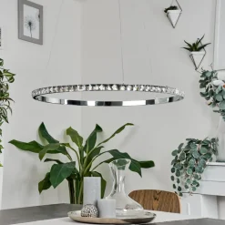 Suspensionavelar Led Chrome, Transparent, 1 Lumiere