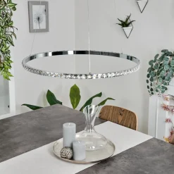 Suspensionavelar Led Chrome, Transparent, 1 Lumiere