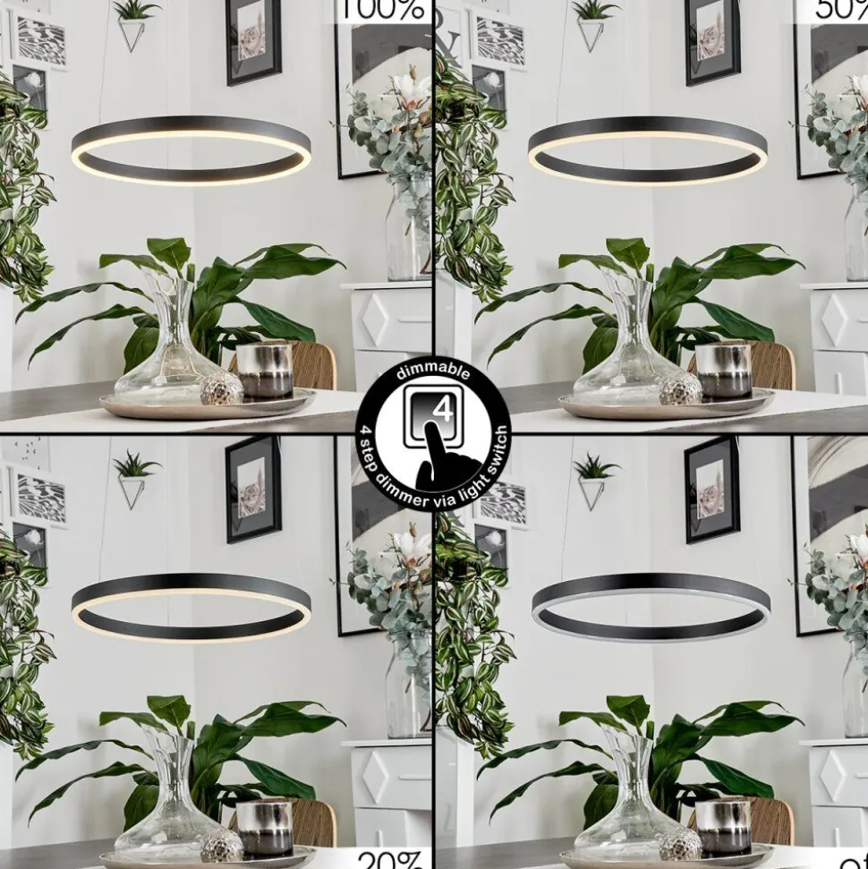 Suspensionbarril Led Noir, 1 Lumiere