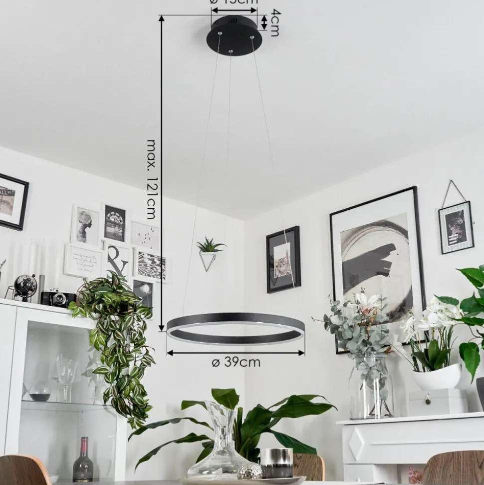 Suspensionbarril Led Noir, 1 Lumiere