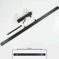 Suspensionbattenheim Led Anthracite, 1 Lumiere
