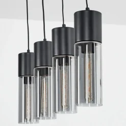Suspensiondulcita Noir, 4 Lumieres