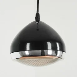 Suspensionfoverup Chrome, Noir, 1 Lumiere