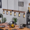 Suspensionhunouri Brun, Couleur Bois, Noir, 6 Lumieres