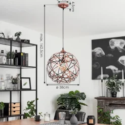 Suspensionkefikon Cuivre, 1 Lumiere