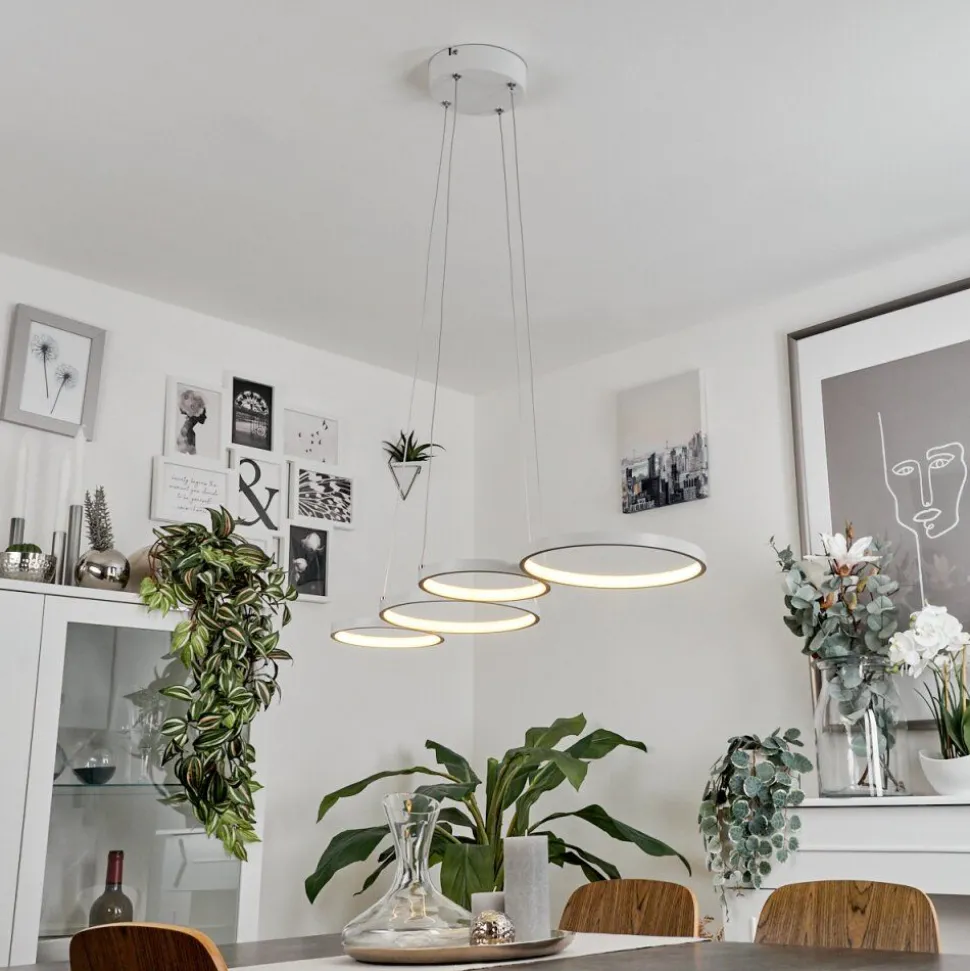 Suspensionkermoguen Led Blanc, 1 Lumiere