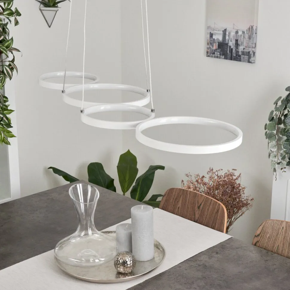 Suspensionkermoguen Led Blanc, 1 Lumiere