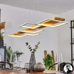 Suspensionpompu Led Ecru, Blanc, 1 Lumiere