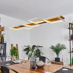 Suspensionpompu Led Ecru, Blanc, 1 Lumiere