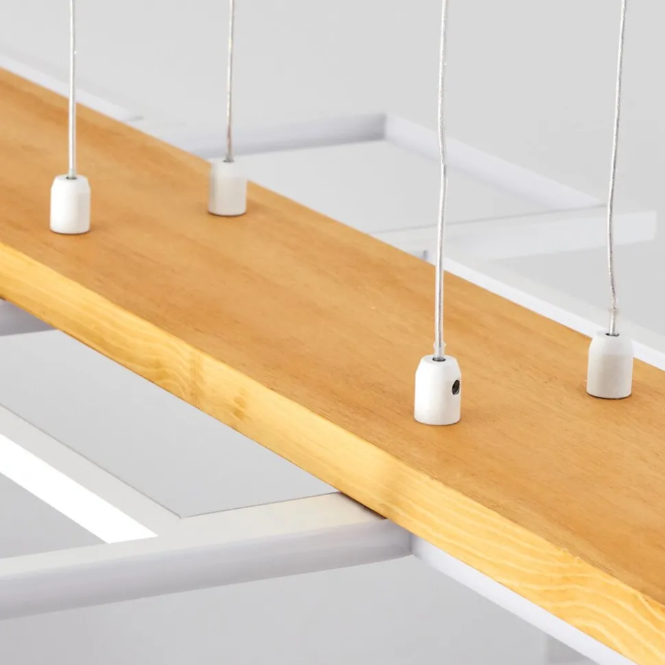 Suspensionpompu Led Ecru, Blanc, 1 Lumiere