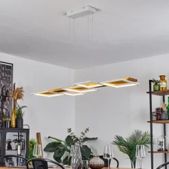 Suspensionpompu Led Ecru, Blanc, 1 Lumiere