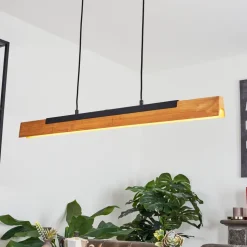 Suspensionteira Led Ecru, Noir, 1 Lumiere