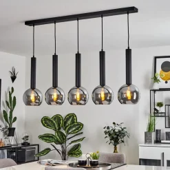Suspensiontrezeste Noir, 5 Lumieres