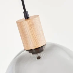 Suspensionvouhet Brun, Couleur Bois, Noir, 1 Lumiere